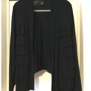 Lane Bryant Black Layered Cardigan